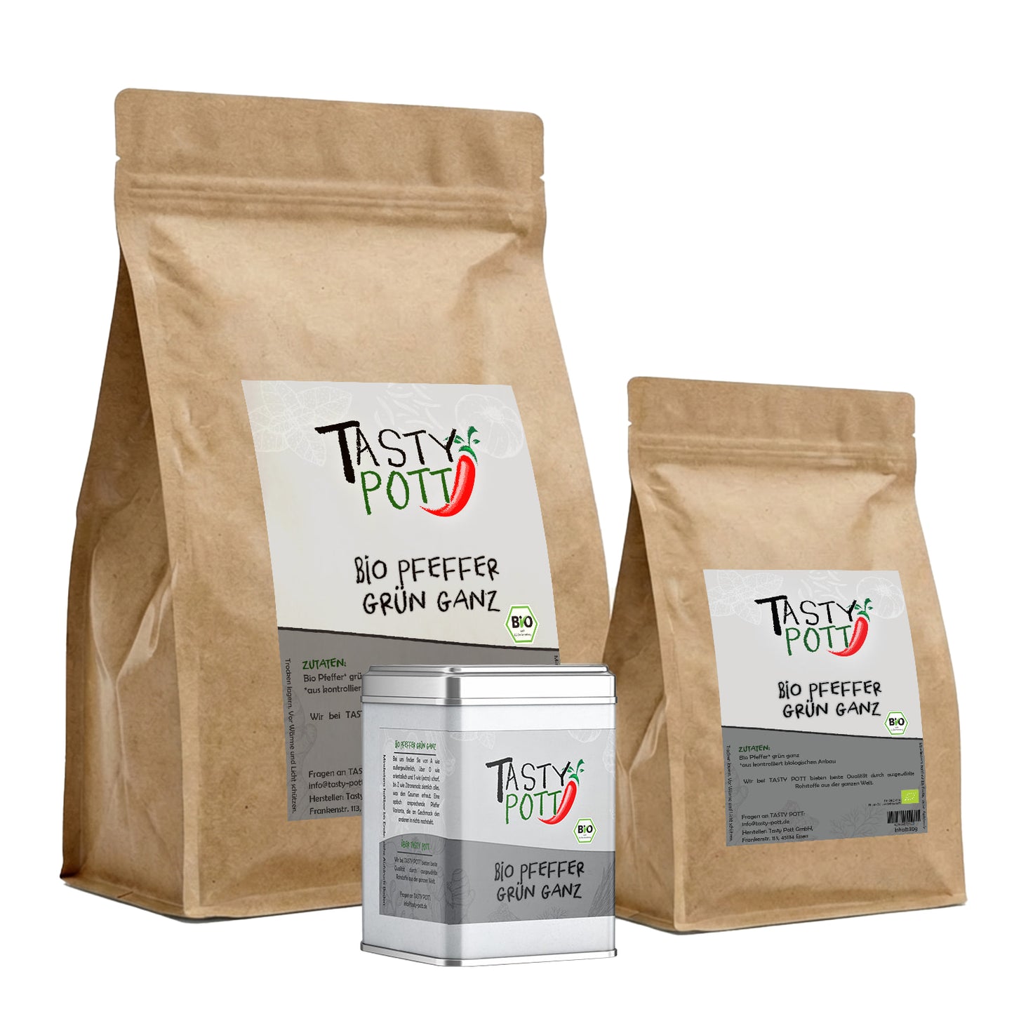 Bio Grüner Pfeffer ganz - ab 30g im Beutel von Tasty Pott — Abbildung 6