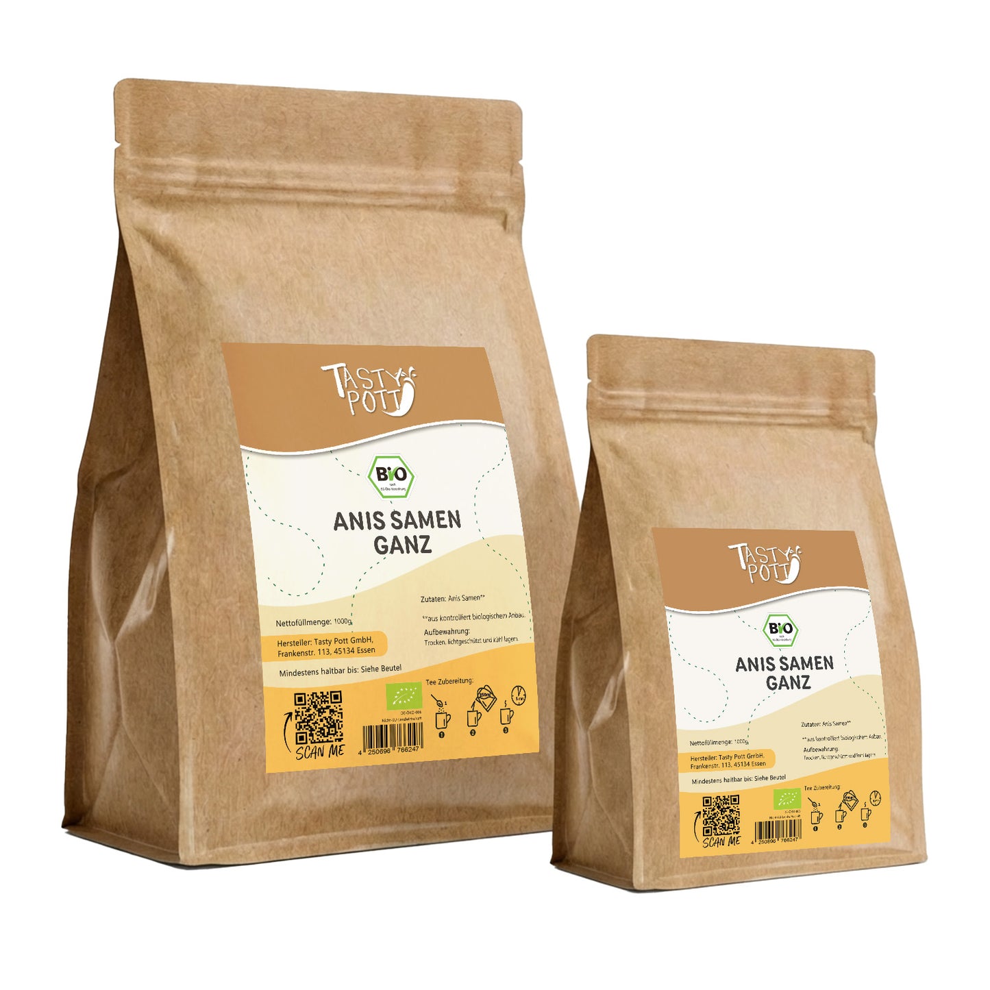 Bio Anis Samen ganz - ab 100g Beutel