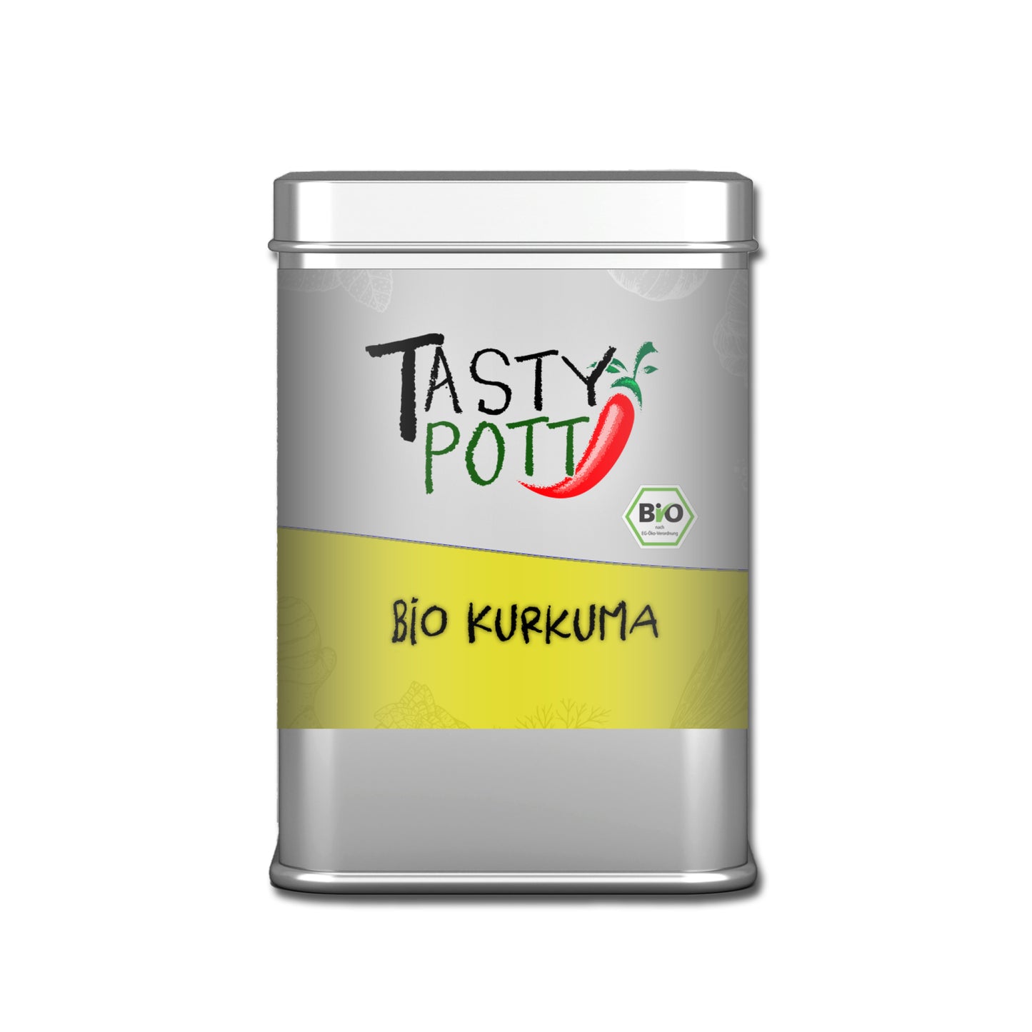 Bio Kurkuma Pulver 100g Dose von Tasty Pott