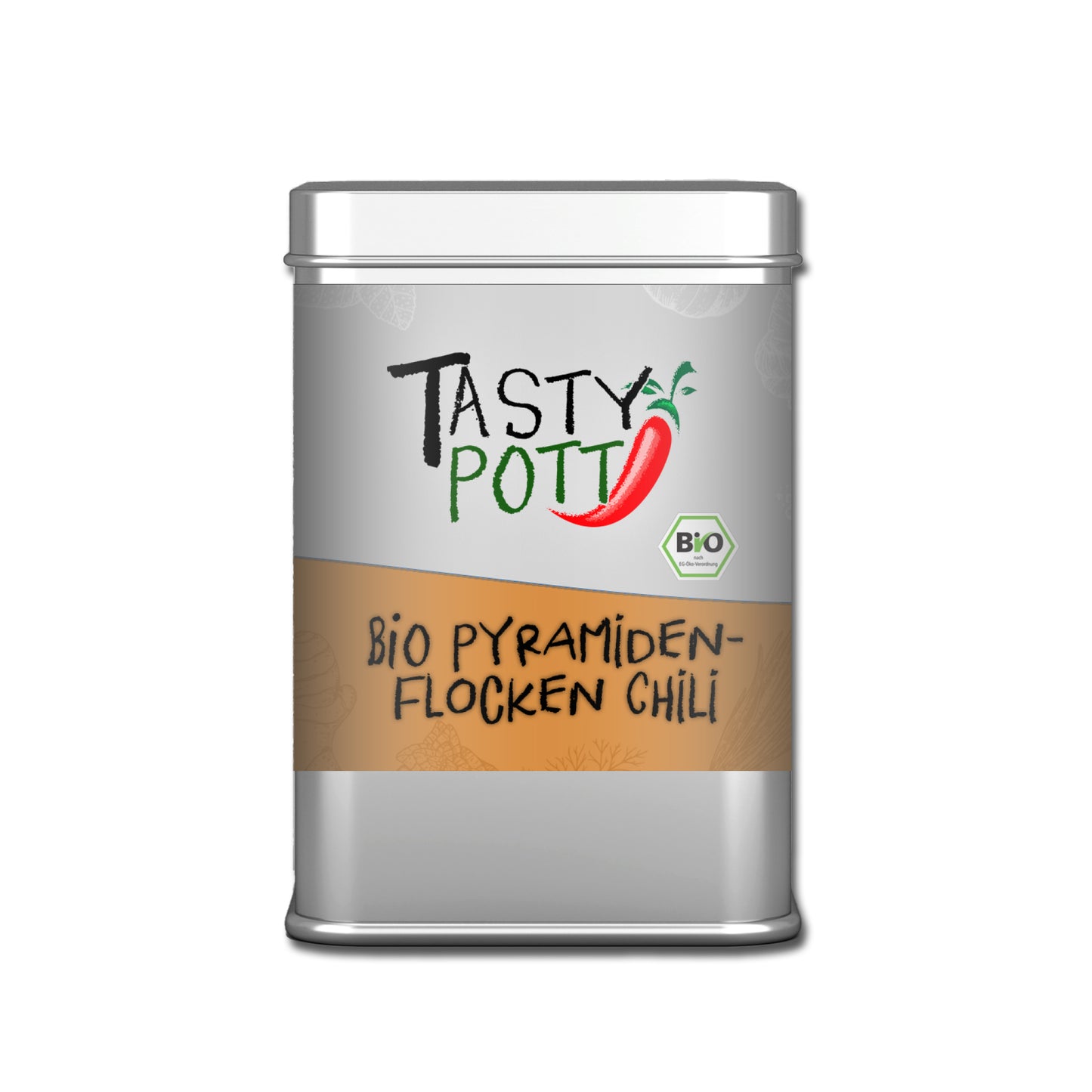 Bio Pyramidensalz mit Chili - 85g Dose von Tasty Pott