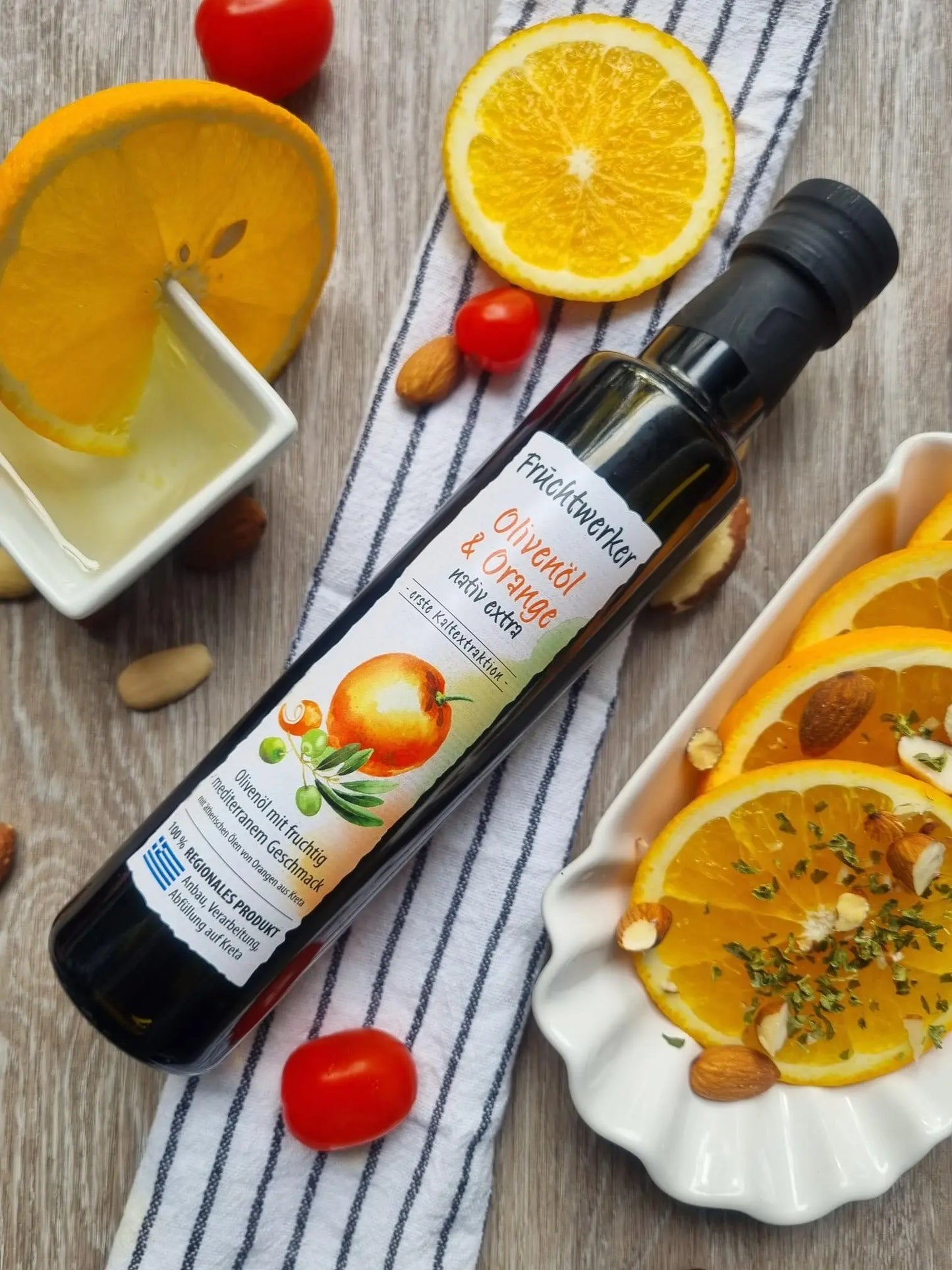 Fruchtwerker Olivenöl mit Orange 250ml - Geschmackserlebnis Tasty Pott