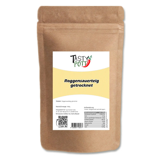 Tasty Pott Roggensauerteig 1kg – Getrockneter Sauerteig - Tasty Pott