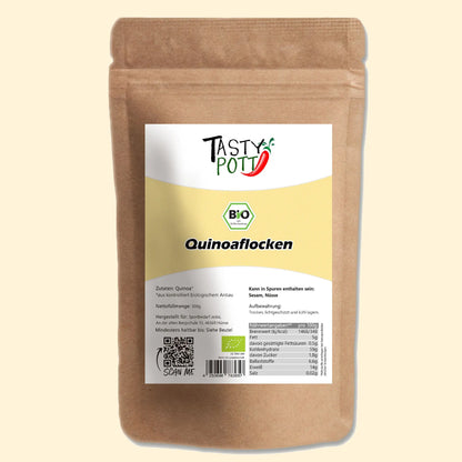 Bio Quinoa Flocken 500g | Glutenfrei & Vielseitig | Tasty Pott Tasty Pott
