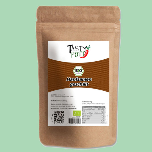 Tasty Pott Bio Hanfsamen geschält - 1Kg Tasty Pott