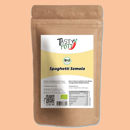 Bio Spaghetti Semola - 1kg von Tasty Pott Tasty Pott