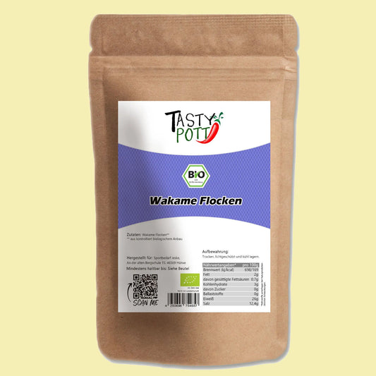 Tasty Pott Bio Wakame Flocken 50g - Feine Algenflocken Tasty Pott