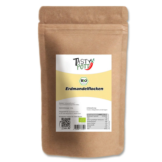 Bio Erdmandel Flocken - Chufas - 1kg von Tasty Pott - Tasty Pott