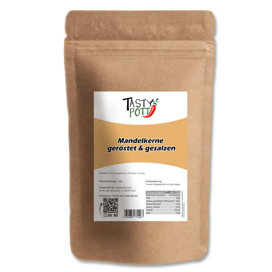 Geröstete und gesalzene Mandeln - Salzmandeln 1kg von Tasty Pott - Tasty Pott