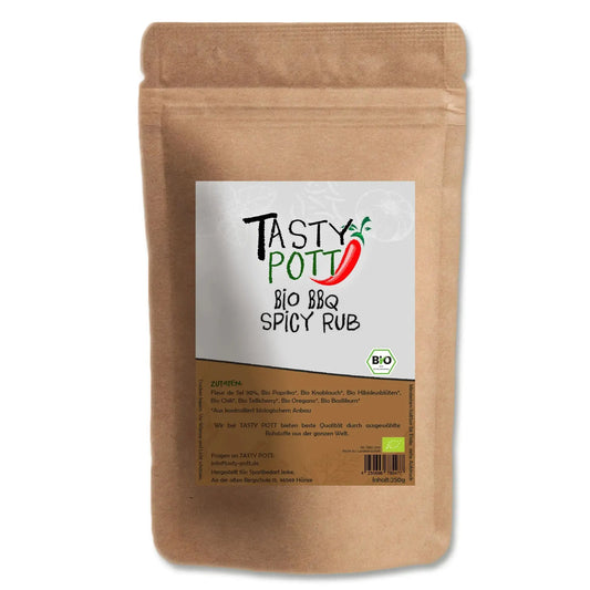 Tasty Pott Bio Spicy BBQ Rub 250g Nachfüllbeutel - Tasty Pott