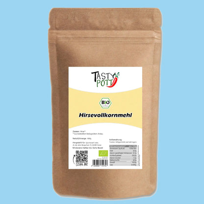Bio Hirsevollkornmehl glutenfrei - 1000g von Tasty Pott Tasty Pott
