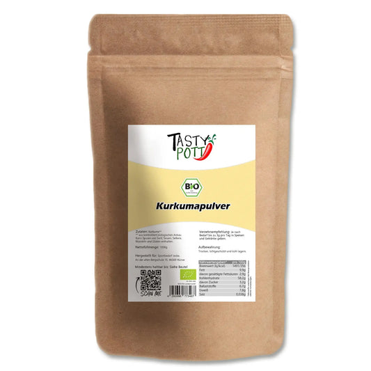 Bio Kurkuma Pulver 1Kg - Aromatisch & Vielseitig Tasty Pott