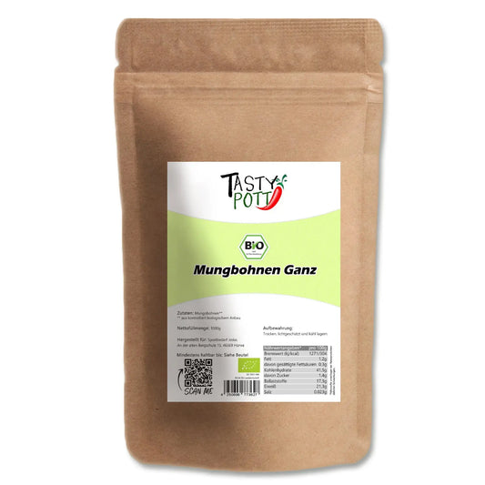 Bio Mungbohnen ganz - 1kg Beutel von Tasty Pott Tasty Pott