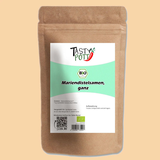 Bio Mariendistelsamen - ganze Samen - 500g von Tasty Pott - Tasty Pott