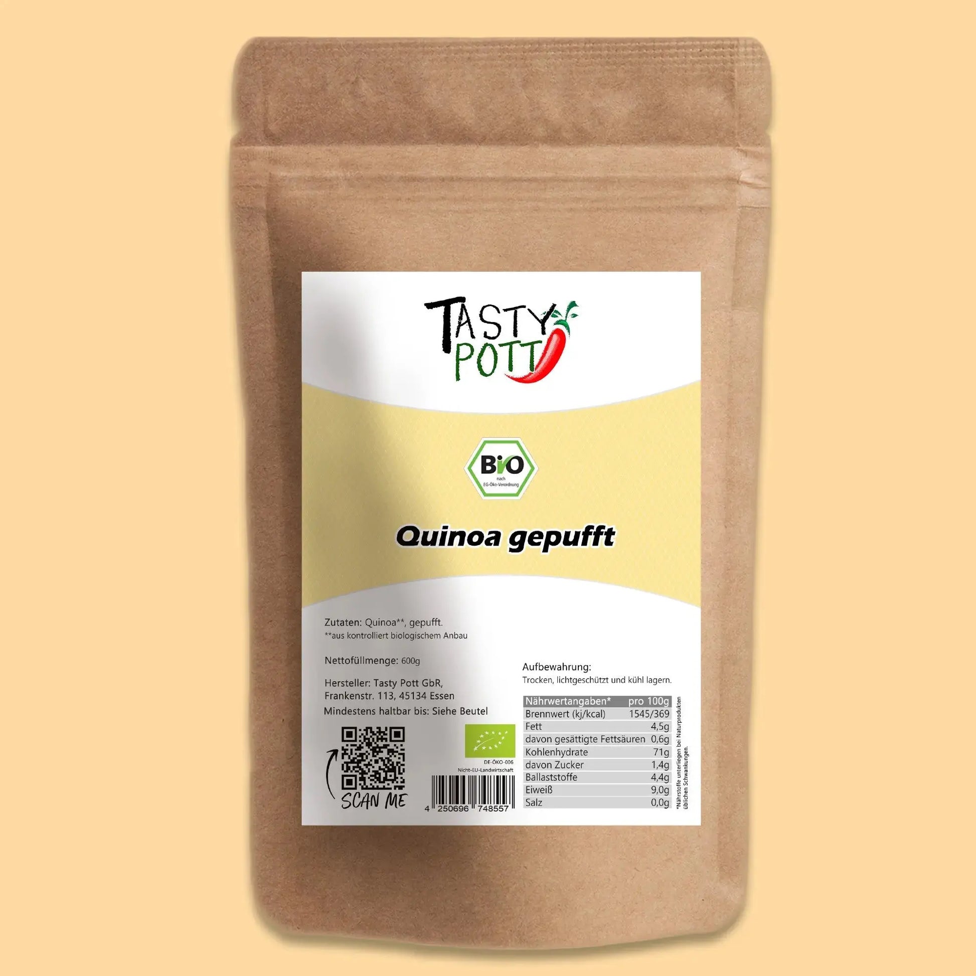 Bio Quinoa gepufft - 600g Beutel | Tasty Pott Tasty Pott