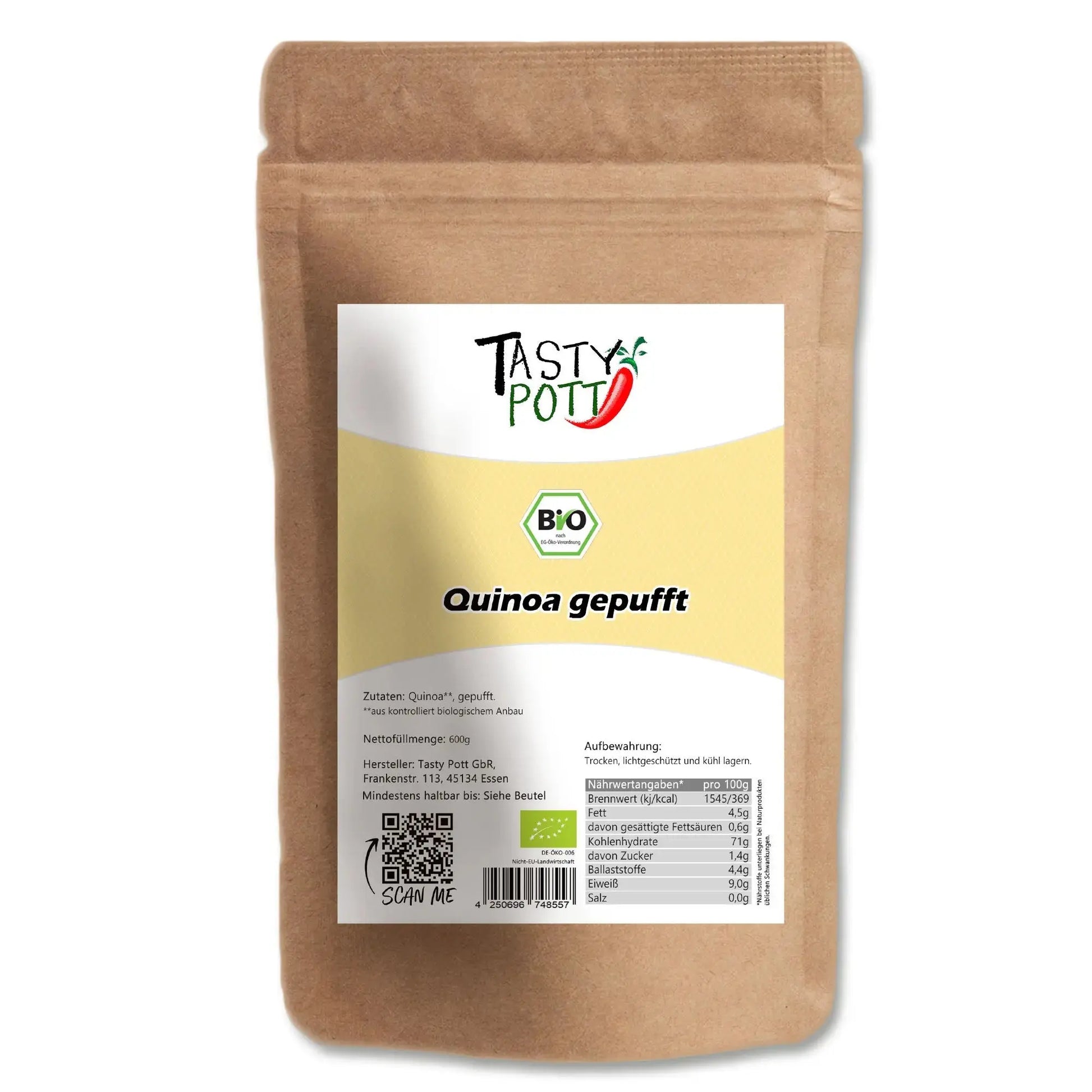 Bio Quinoa gepufft - 600g Beutel | Tasty Pott Tasty Pott