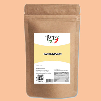 Tasty Pott Weizengluten Vital 1000g - Veganer Fleischersatz - Tasty Pott
