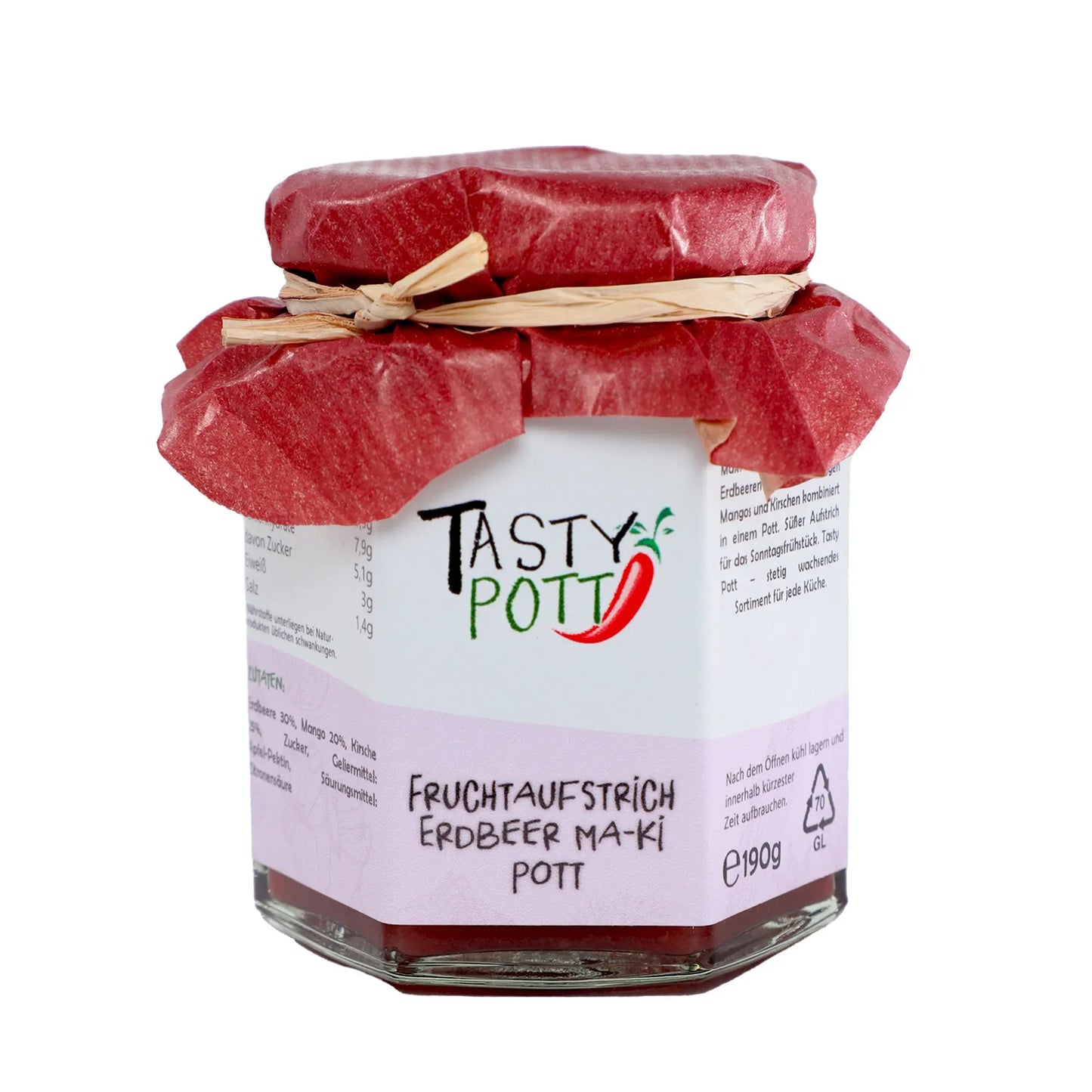 Fruchtaufstrich Auswahl im Glas - Tasty Pott - Tasty Pott
