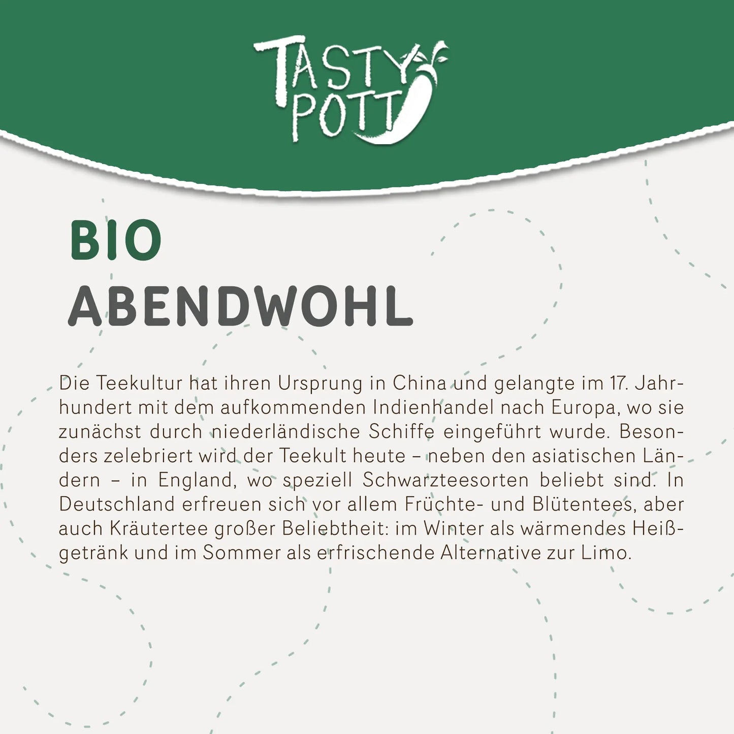 Tasty Pott Bio Abendwohl Tee 20g - Tasty Pott