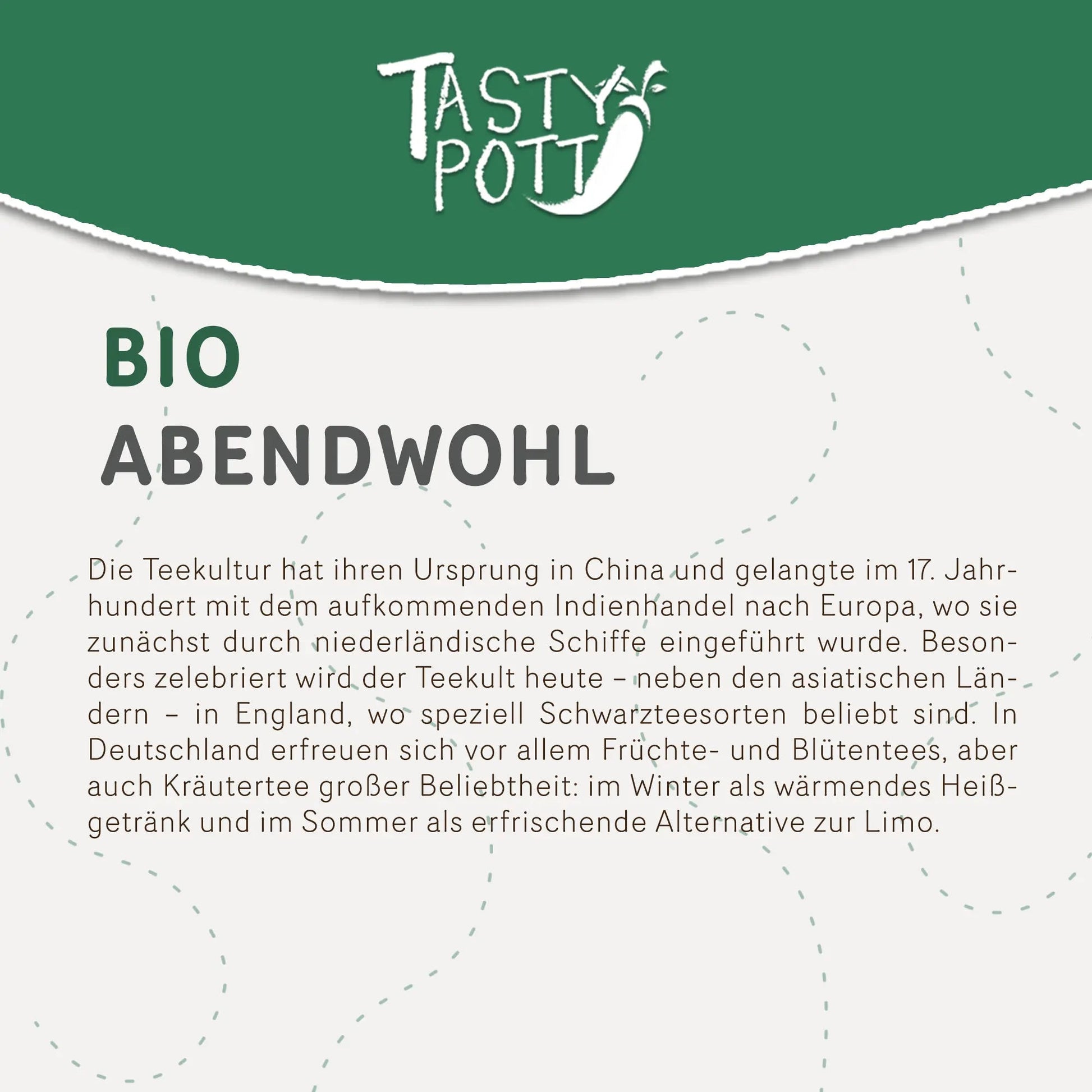 Tasty Pott Bio Abendwohl Tee 20g - Tasty Pott