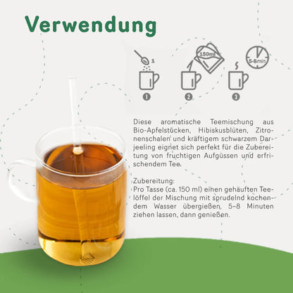 Bio Frühstücks Früchte Tee - 70g Dose von Tasty Pott - Tasty Pott