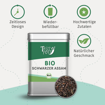Bio Assam Tee Premium - 50g Dose von Tasty Pott - Tasty Pott