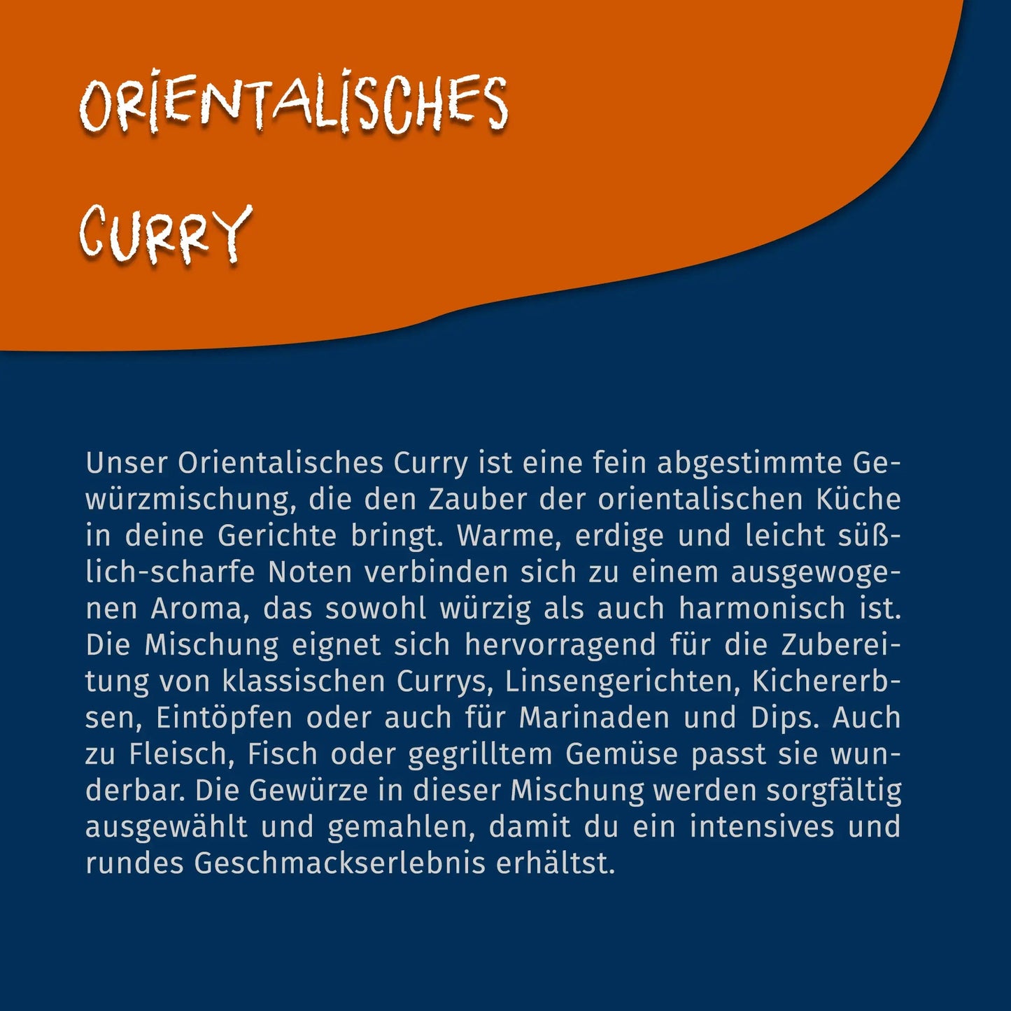 Orientalisches Curry - Currymischung - 75g Dose - Tasty Pott