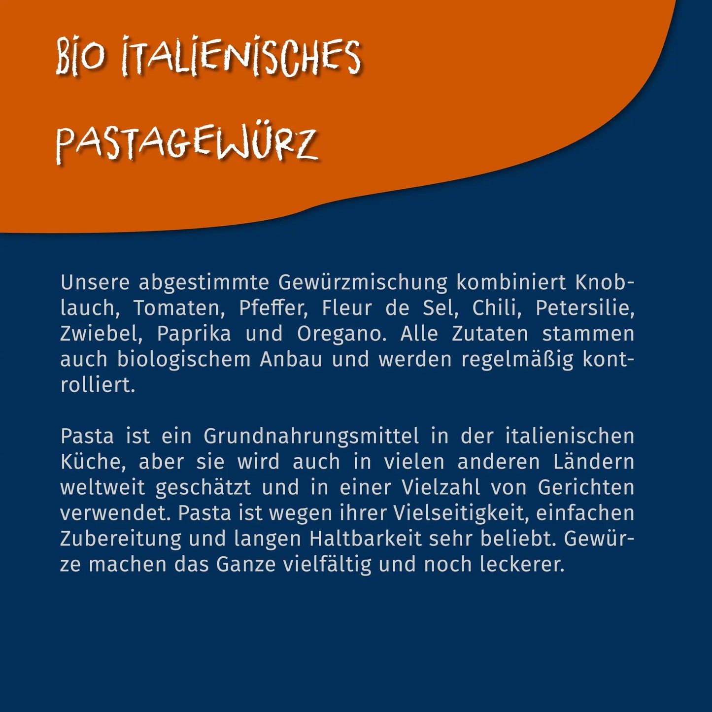Bio Pastagewürz Italien – Gewürzmischung 250g - Tasty Pott