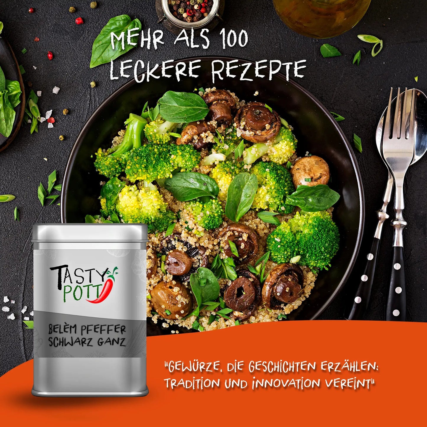 Belem Pfeffer schwarz ganz - 250g Beutel von Tasty Pott - Tasty Pott
