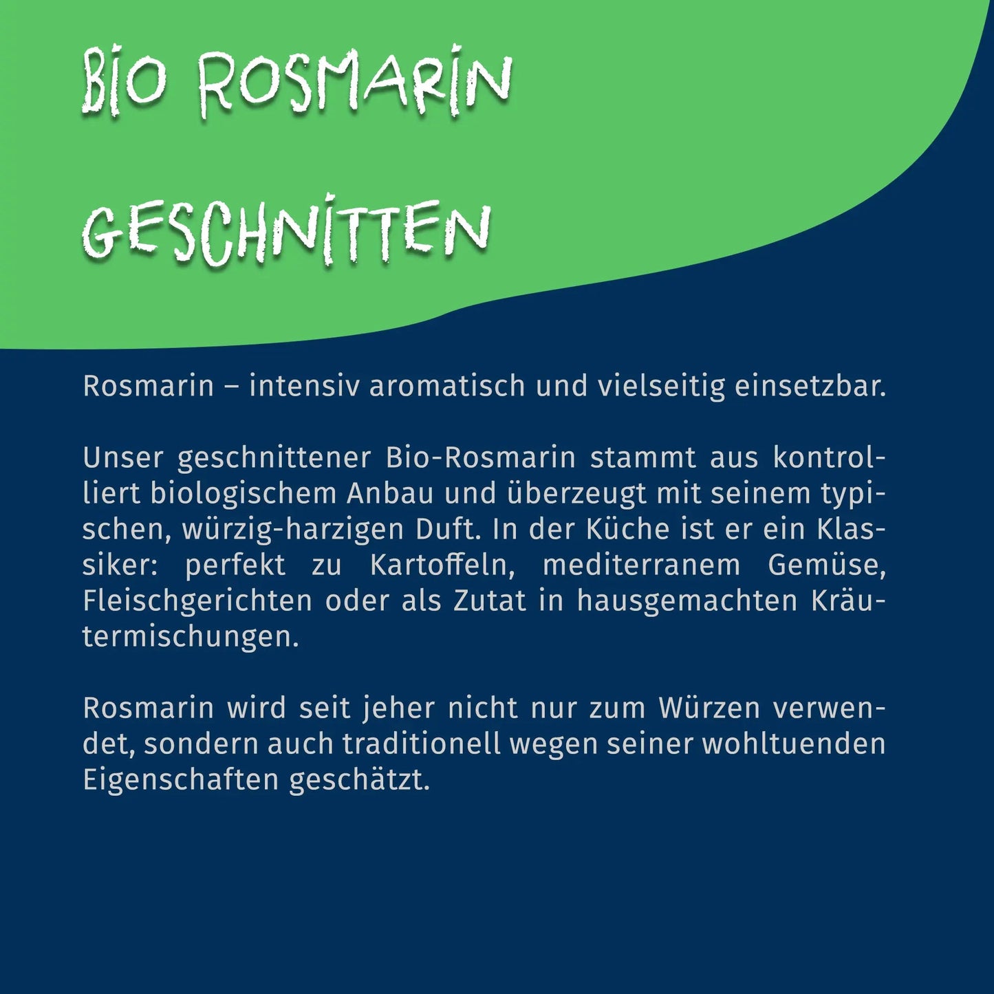 Bio Rosmarin geschnitten 70g Dose – Tasty Pott - Tasty Pott