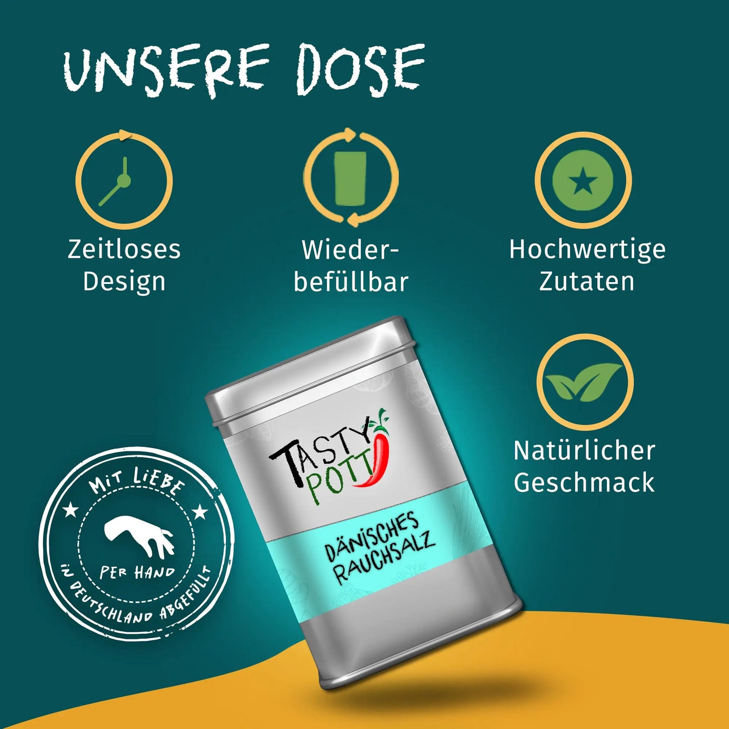 Dänisches Rauchsalz 150g – Intensives Aroma von Tasty Pott Tasty Pott