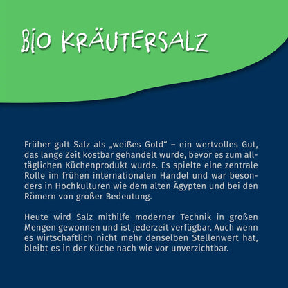 Bio Kräutersalz mit Mediterranen Kräutern - 100g Dose Tasty Pott