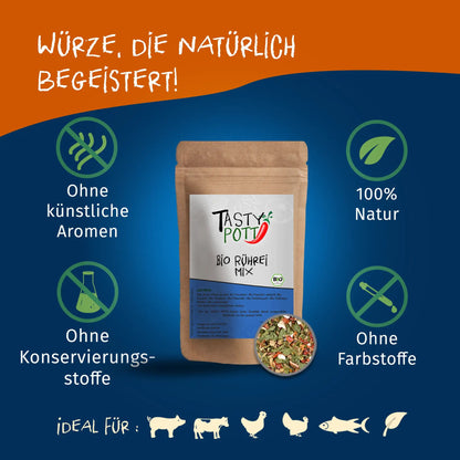 Bio Rührei Mix - Gewürzmischung - 80g Dose | Tasty Pott Tasty Pott
