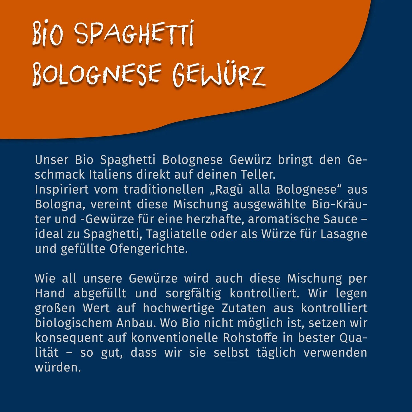 Tasty Pott Bio Bolognese Gewürz 80g - Aromatische Gewürzmischung Tasty Pott