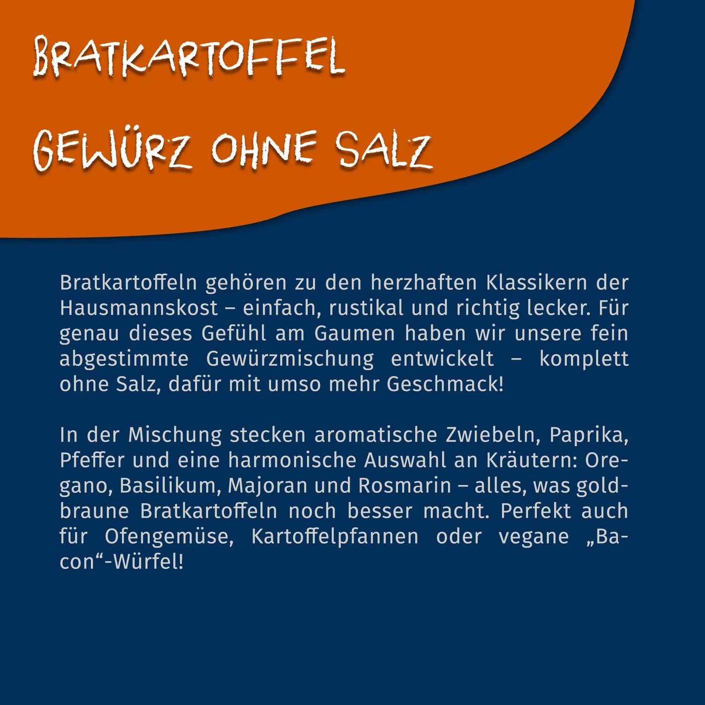 Bratkartoffelgewürz ohne Salz - 50g Dose von Tasty Pott Tasty Pott