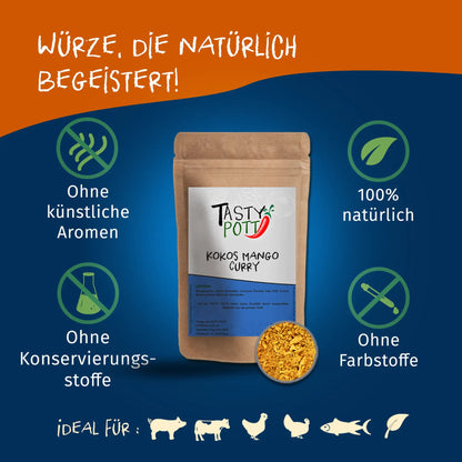 Kokos Mango Curry Gewürz | 75g Dose - Tasty Pott Tasty Pott
