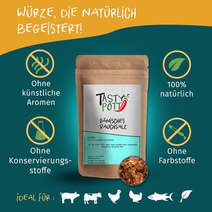 Tasty Pott Dänisches Rauchsalz Nachfüllbeutel 250g Tasty Pott