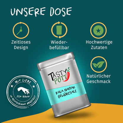 Kala Namak Salz - Aromatisches Schwarzsalz von Tasty Pott Tasty Pott