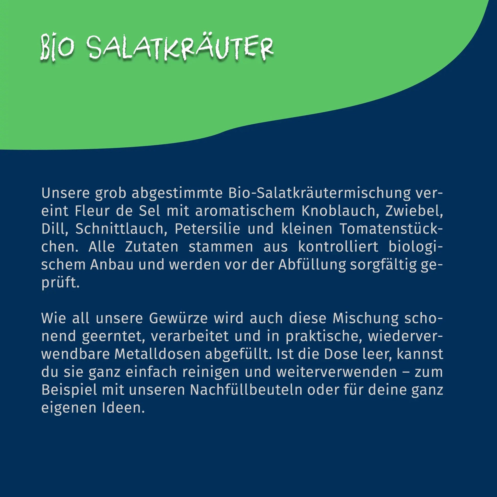 Bio Salatkräuter - 50g Dose von Tasty Pott Tasty Pott