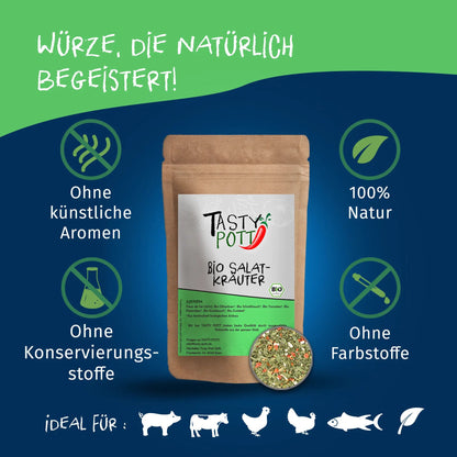 Bio Salatkräuter - 50g Dose von Tasty Pott Tasty Pott