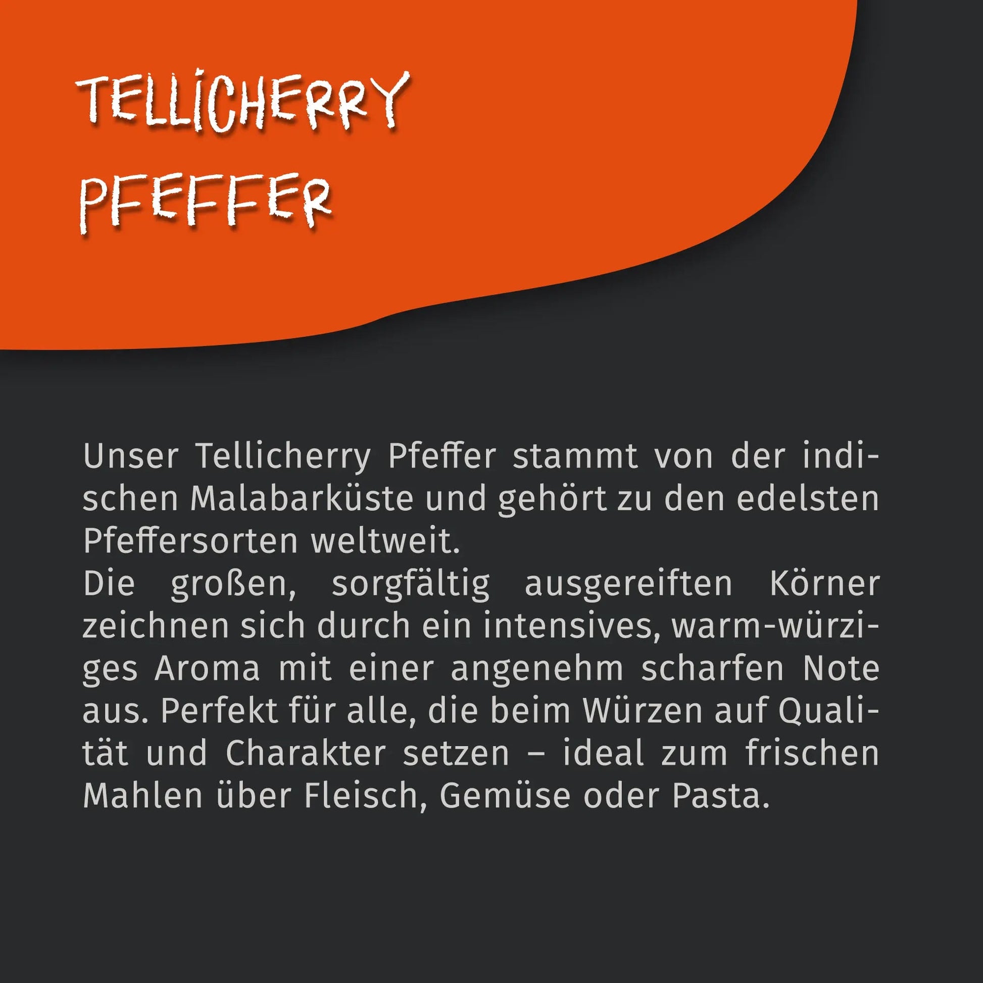 Tellicherry Pfeffer schwarz - ganze Körner - 250g von Tasty Pott Tasty Pott