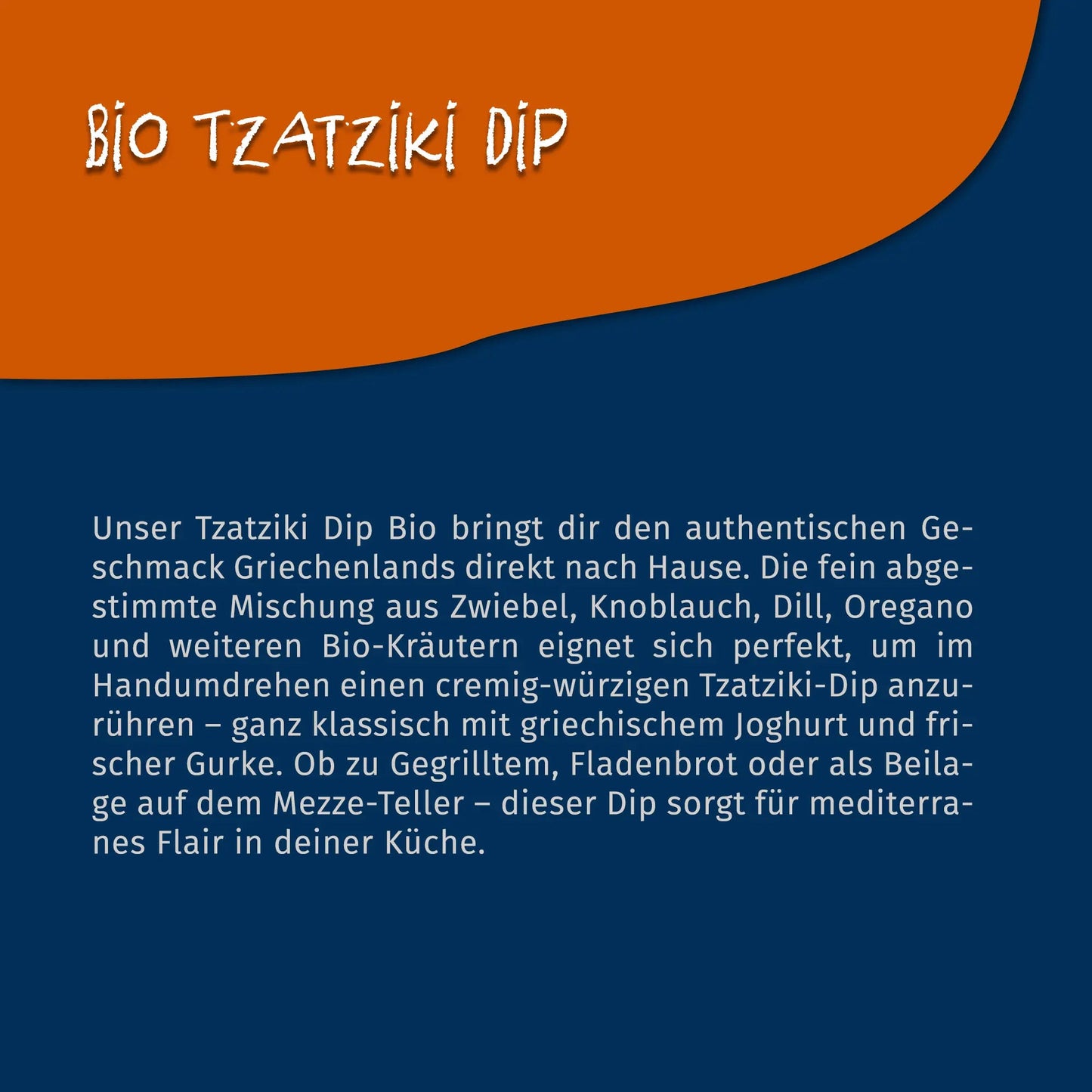 Bio Tzatziki Dip Gewürzmischung - 100g Dose von Tasty Pott Tasty Pott