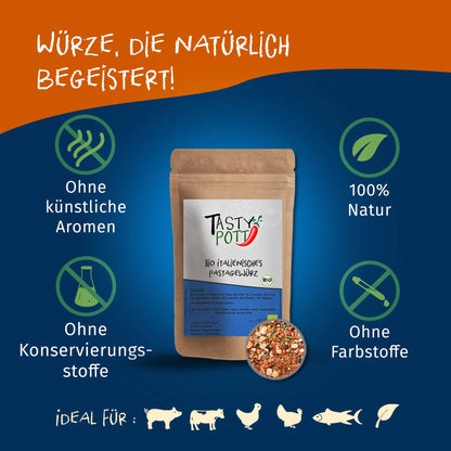 Italienisches Bio Pastagewürz - 100g Dose von Tasty Pott Tasty Pott