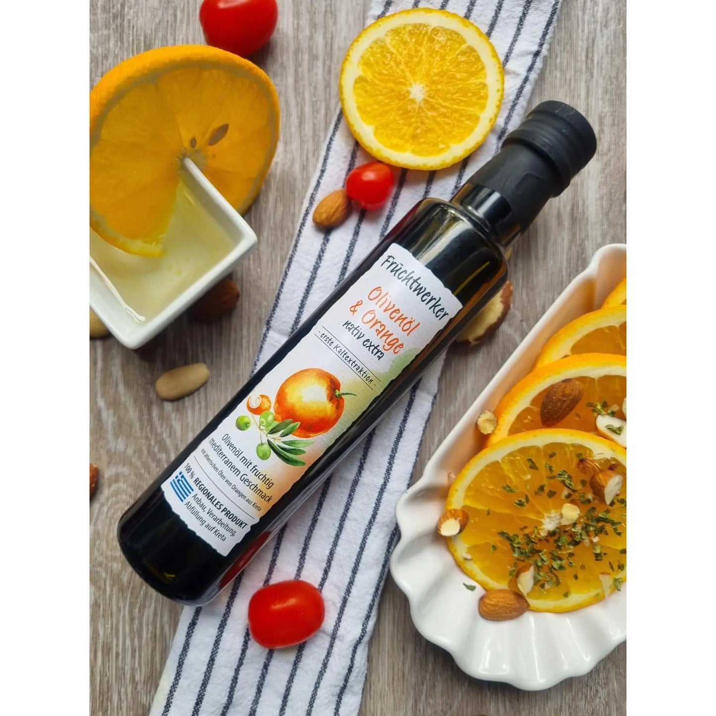 Fruchtwerker Olivenöl mit Orange 250ml - Geschmackserlebnis Tasty Pott