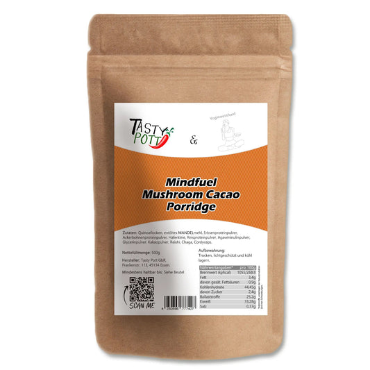 Mindfuel Mushroom Cacao Porridge im Beutel