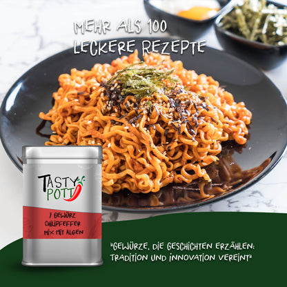 Tasty Pott 7 Gewürz Chilipfeffer mit Algen scharfe Mischung - ab 30g Beutel — Abbildung 5