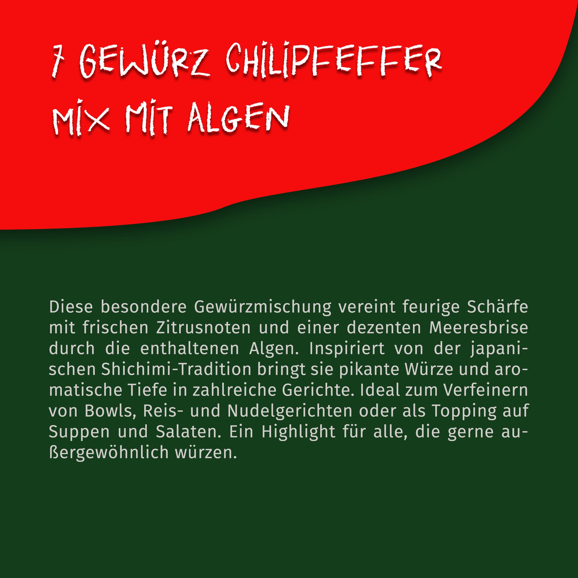 Tasty Pott 7 Gewürz Chilipfeffer mit Algen scharfe Mischung - ab 30g Beutel — Abbildung 3