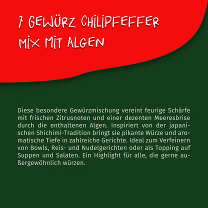 Tasty Pott 7 Gewürz Chilipfeffer mit Algen scharfe Mischung - ab 30g Beutel — Abbildung 3