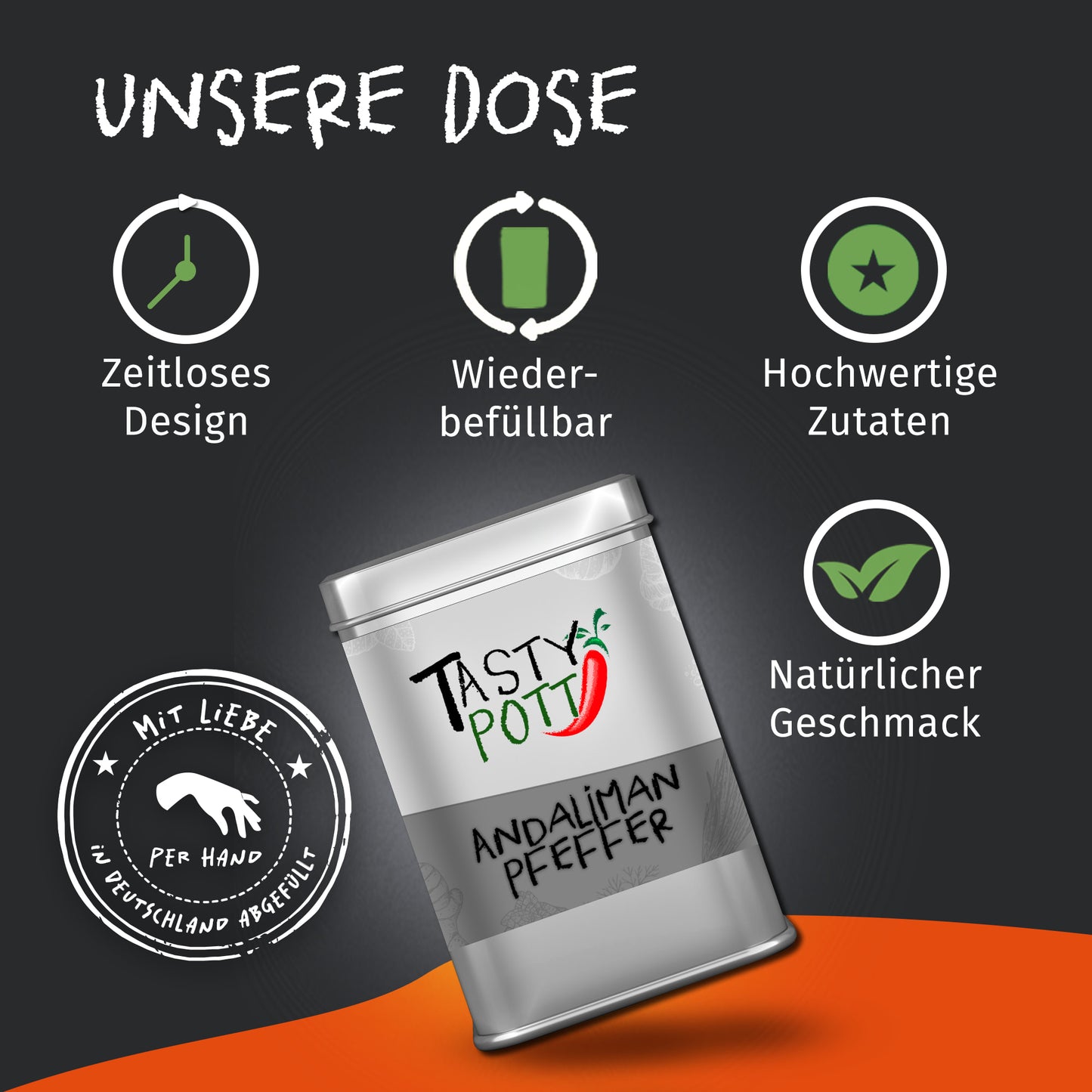 Andaliman Pfeffer ganz - 25g Dose von Tasty Pott — Abbildung 4