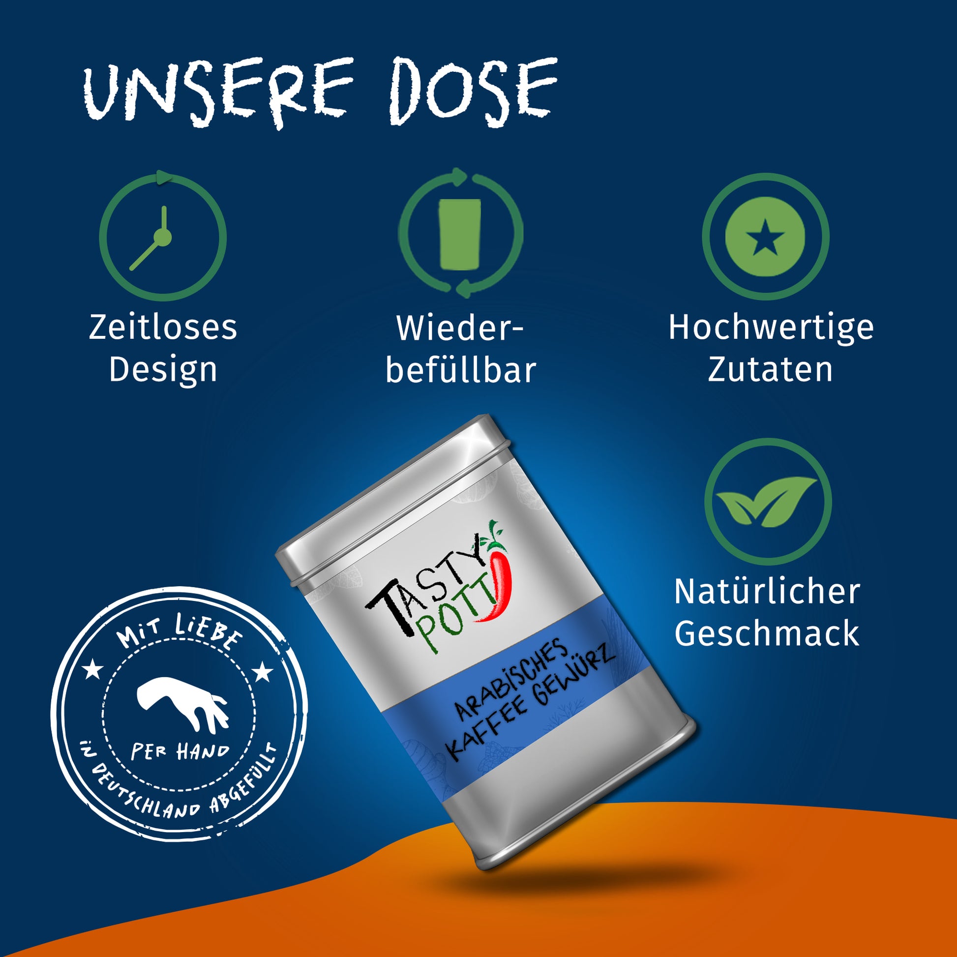 Tasty Pott Arabische Kaffee Würze - 60g Dose — Abbildung 4