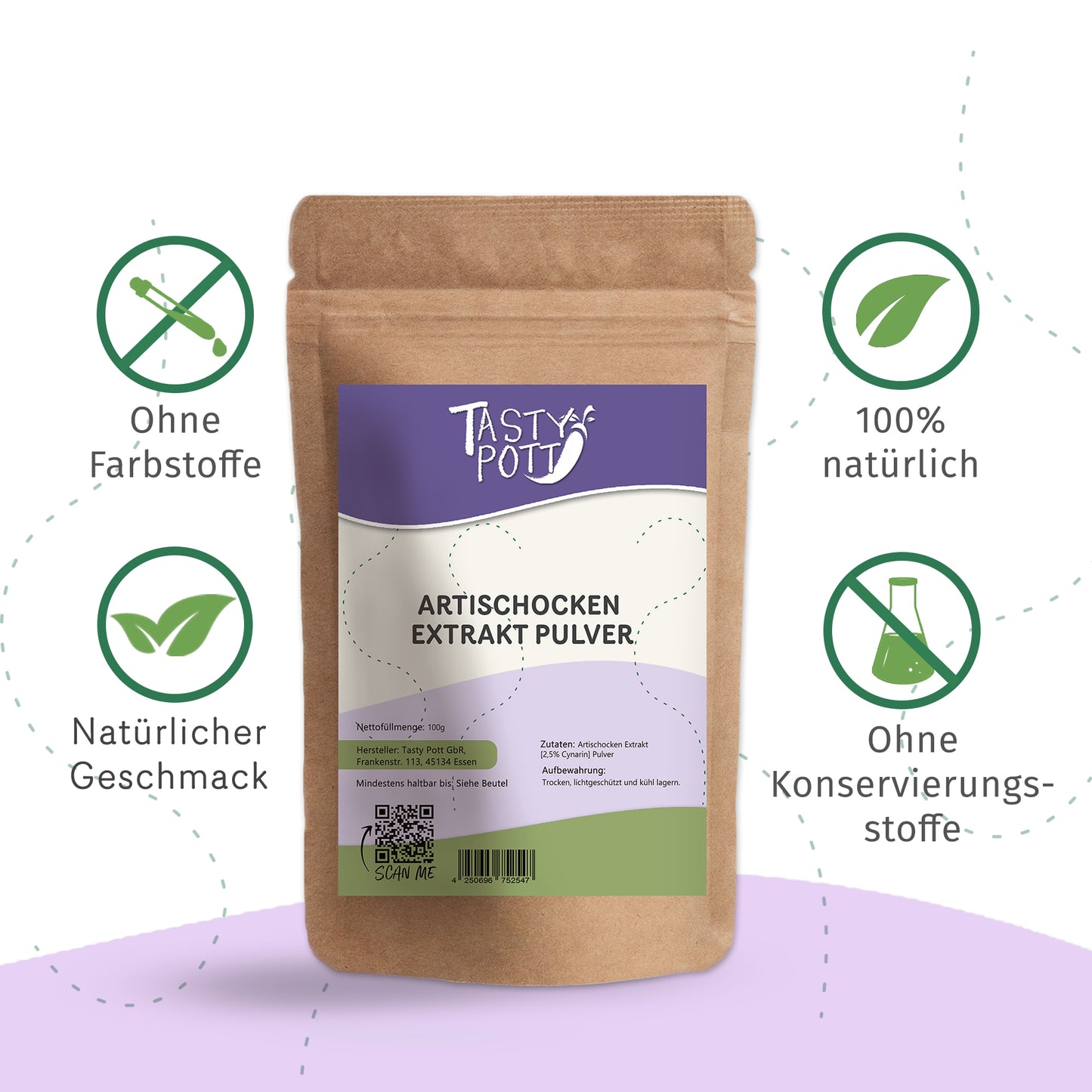 Artischocken Extrakt Pulver 2,5% Cynarin - ab 100g von Tasty Pott — Abbildung 2